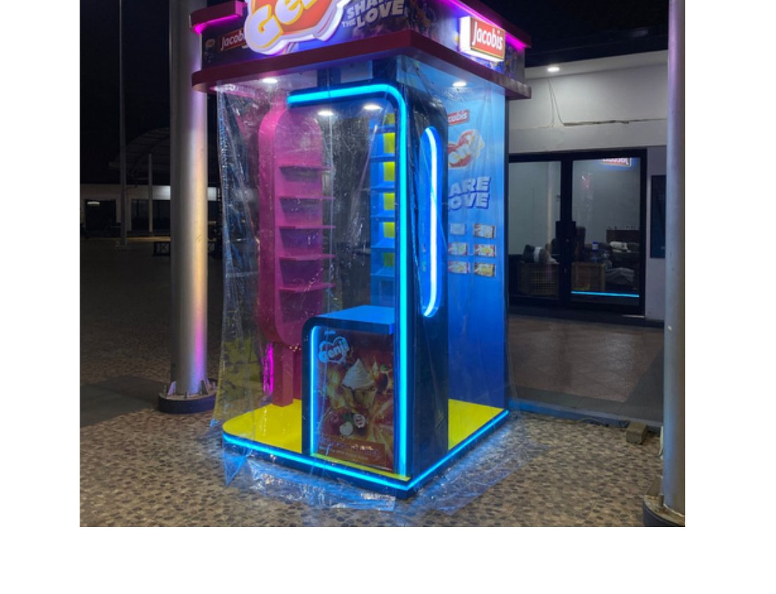 Branded vending tower