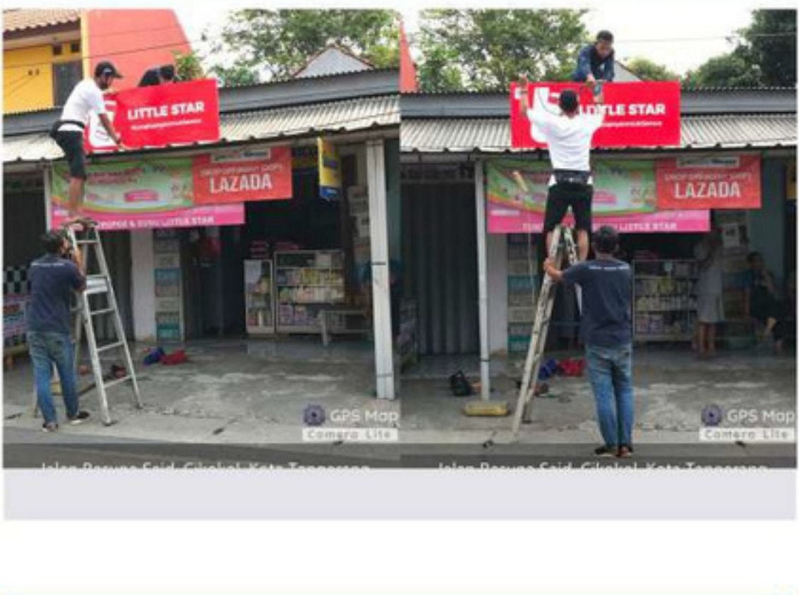 Storefront sign installation